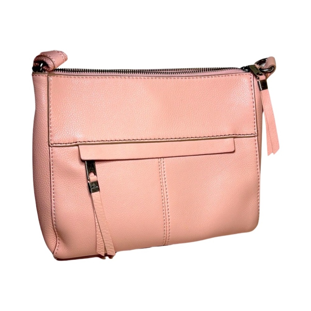 The Sak Baby Pink Leather With Mint Green Lining